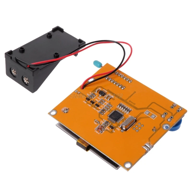 9 в ЖК цифровой Транзистор тестер LCR T4 ESR метр 12864 подсветка емкость G27 оптовая