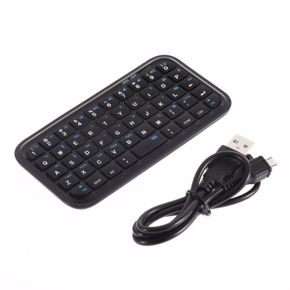 Беспроводная мини клавиатура с Bluetooth 3 0 для iPad2/3/4 iPhone 5 Android OS ПК кабелем USB 2