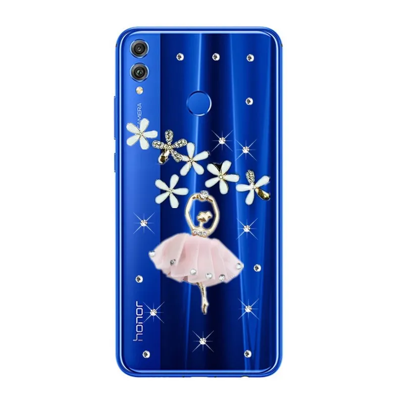 Чехол для Honor 8X 6 5 "для 8C 8S 9S 30 20 Pro чехол телефона Huawei Y9 2019 Y7 Prime Y6 Y5 прозрачный с
