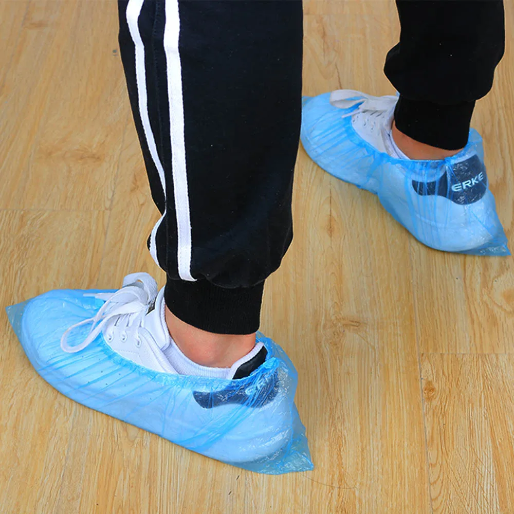 100 шт./компл. водонепроницаемые чехлы для обуви одноразовые пластиковые полезные