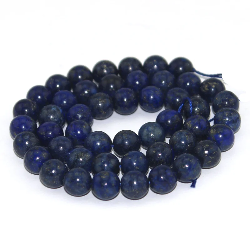 

Free shipping Select by Size 4 6 8 10 12mm Wholesale Lot Natural Stone Round Lapis Lazuli Beads Loose Beads For Jewelry DIY