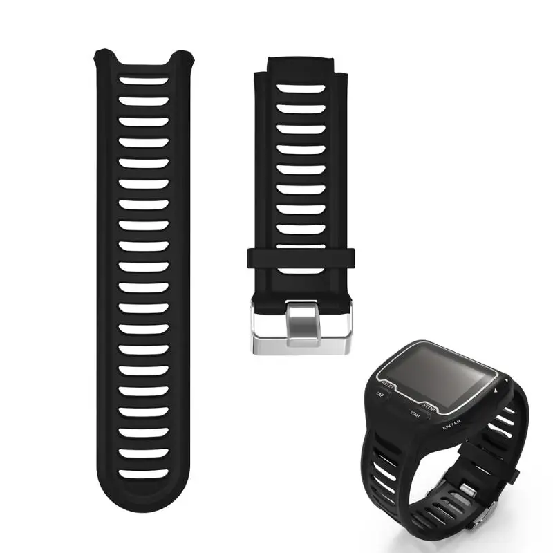Сменные силиконовые браслеты для часов спортивные ленты Garmin Forerunner 910XT