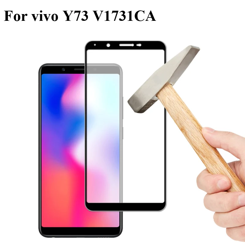 

For vivo Y73 V1731CA Y 73 vivo Y73 Tempered Glass Full Cover 9H Explosion-proof Screen Protector For vivo Y73 V1731CA