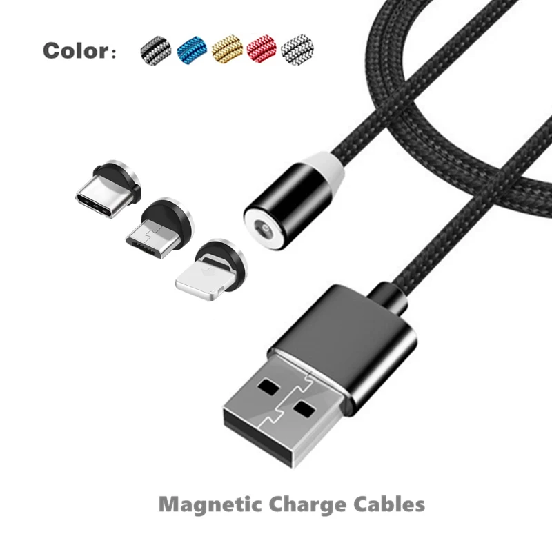 3 в 1 5Pin Micro USB Type C LED Магнитный зарядный кабель для iPhone se 5 6s 7 8 Plus Asus Zenfone Laser Max Selfie Deluxe