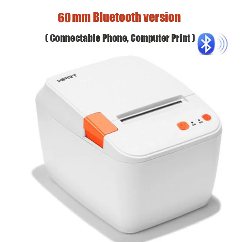 HTRP этикетки термопринтер 60 мм/80 мм купюр чековые принтеры с Bluetooth подключение телефона/ПК - Цвет: 31S(60MM BT Version)