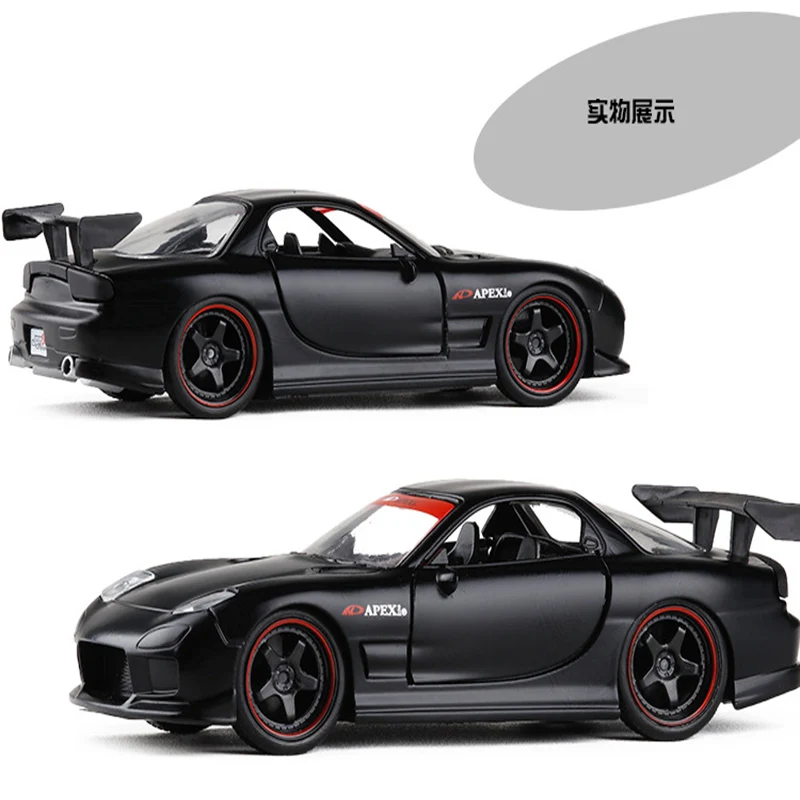 1/32 масштаб моделирование Mazda RX7 спортивный автомобиль сплав литье модель игрушка