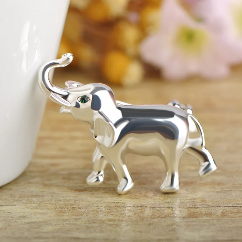 Blucome серебро Цвет Милые Броши слоны для Для женщин детей Подарки Золото булавки