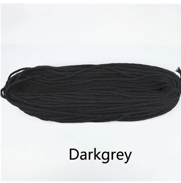 Darkgrey 80 метров 7 мм 8 делений круглый хлопок шнур декоративная веревка витой хлопчатобумажный Канат Плетеный шнурок веревки DIY Домашний текстиль ремесло - Цвет: Darkgrey