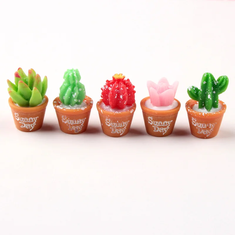 5 шт./лот кактус Горшечное растение полимерная Лизун глина для моделирования