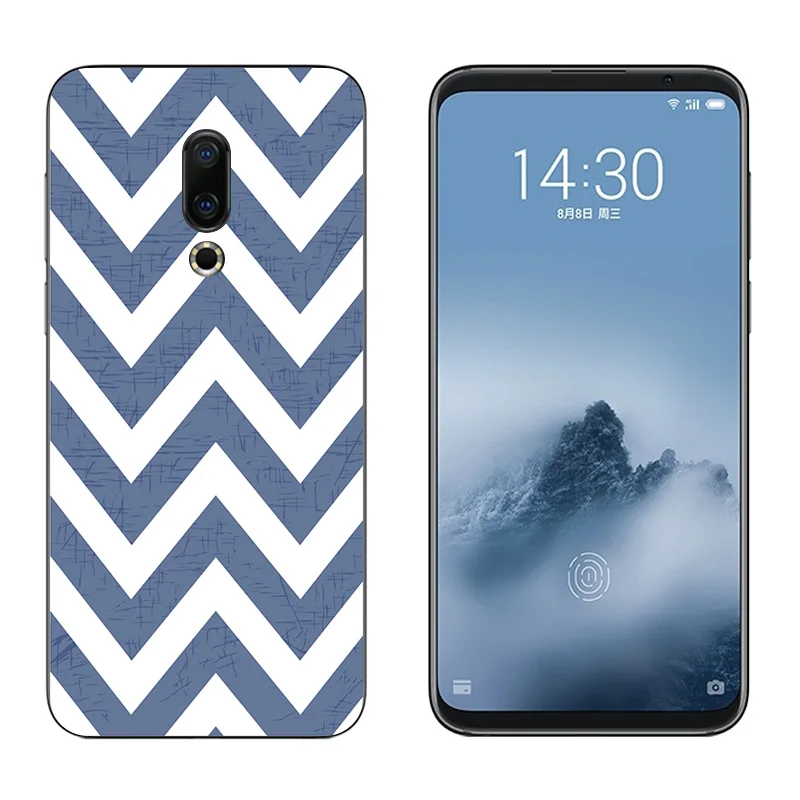 Чехол для Meizu 16th M882Q черный матовый чехол задней панели 6 0 дюйма 16 Тонкий телефона