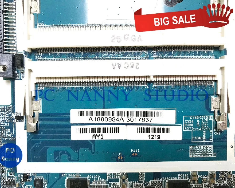 ПК Няня для SVE11 Материнская плата ноутбука A1880984A MBX 272 1P 0124J00 6011 DDR3