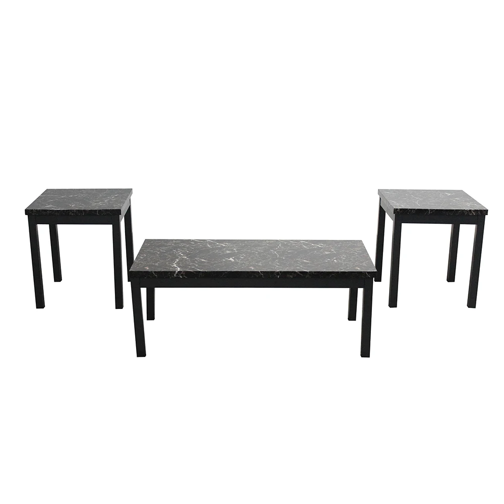 Кафе столы 3 шт современный стиль искусственный мраморный журнальный столик с