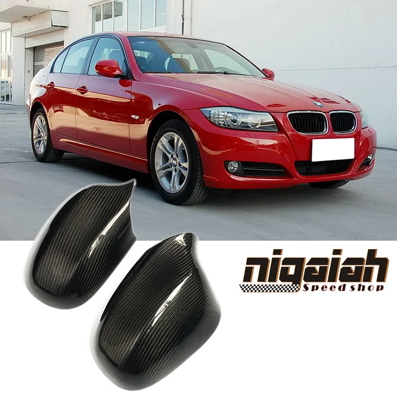Big Sale 1*1 Pattern For BMW E90 3 Seires 2009-2012 3D sticker Style Carbon Fiber Side Mirror replacement Free shipping | Автомобили и