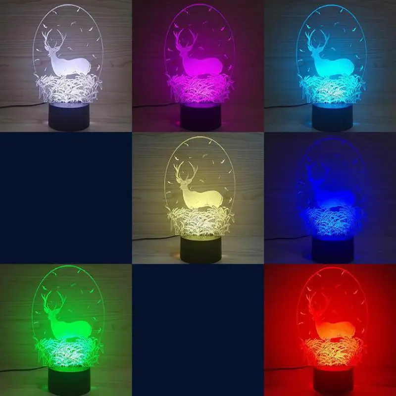 Трехмерный светильник Luminaria De Table сменный ночник для спальни украшение детской