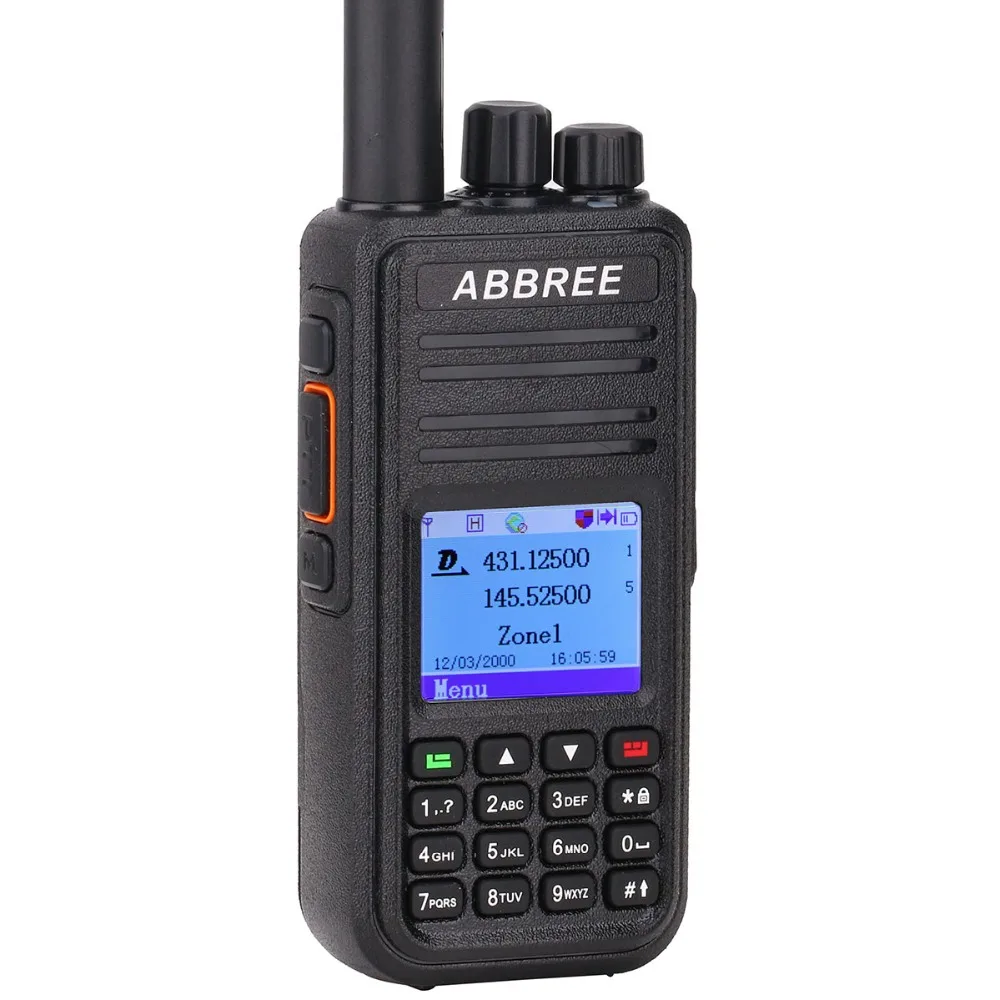 ABBREE DMR рация GPS VHF UHF два диапазона времени много 2 уровня цифровой/аналоговый радио
