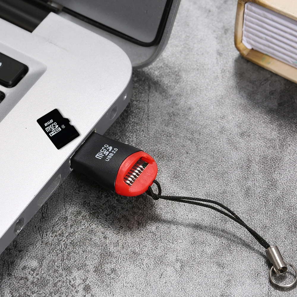 Мини портативный считыватель tf карт USB 2 0 Портативный TF адаптер для считывателей