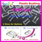 1000 шт., пластиковые очки без оправы, двойные втулки с отверстиями 1,4 или 1,5x0,8x7,0 мм, P4040