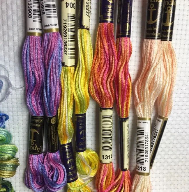 1 шт. нить для вышивки крестом DMC вышивка нитью рукоделия 1349 1352 1353 1355 1360 1375 1385