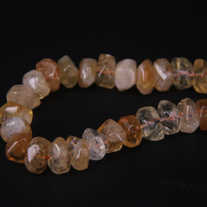 15," /strand граненые цитрины кварц Rondelle Spacer Свободные бусины, грубая желтый прозрачный камень Граненый Самородок Подвески для изготовления ювелирных изделий