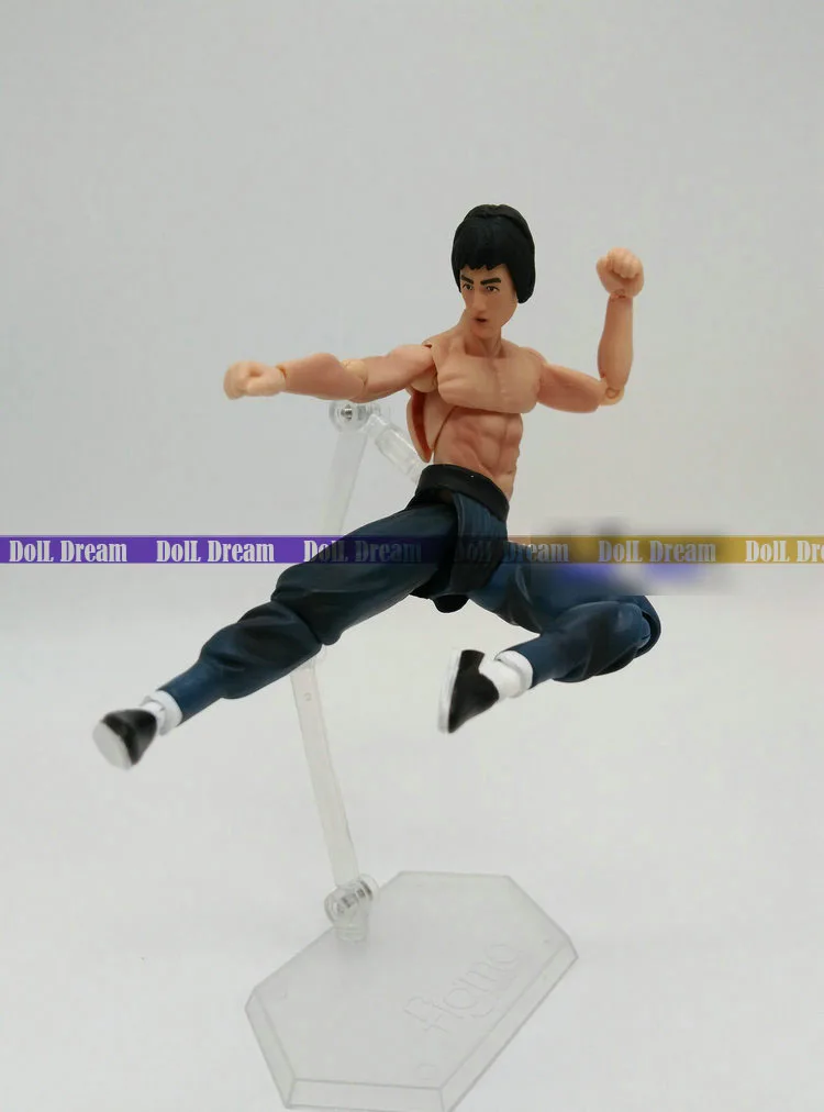 14 см Брюс Ли Fist of Fury Figma 266 в коробке ПВХ фигурка Коллекционная модель игрушки|model