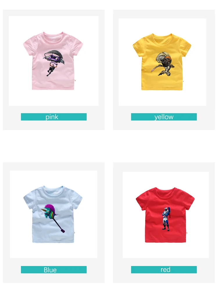 Летние футболки с круглым вырезом для игр, костюм, футболки для мальчиков и девочек, топы, одежда, детские повседневные футболки с коротким рукавом