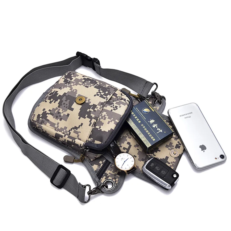 Мужская холщовая поясная сумка черная для мужчин ремень езды на велосипеде и