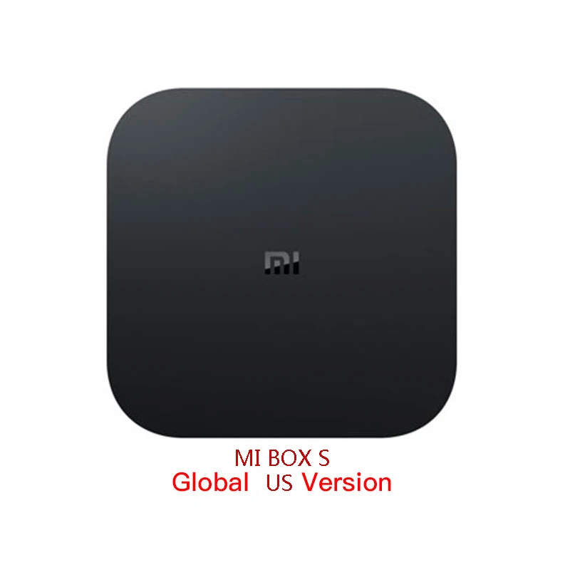 box S US version Оригинальная глобальная версия Xiaomi Mi коробка S 2GB 8GB Android 8,1 Smart 4K со сверхвысоким разрешением Ultra HD, WI-FI Google Cast Netflix IPTV Set-top Box - Цвет: box S US version