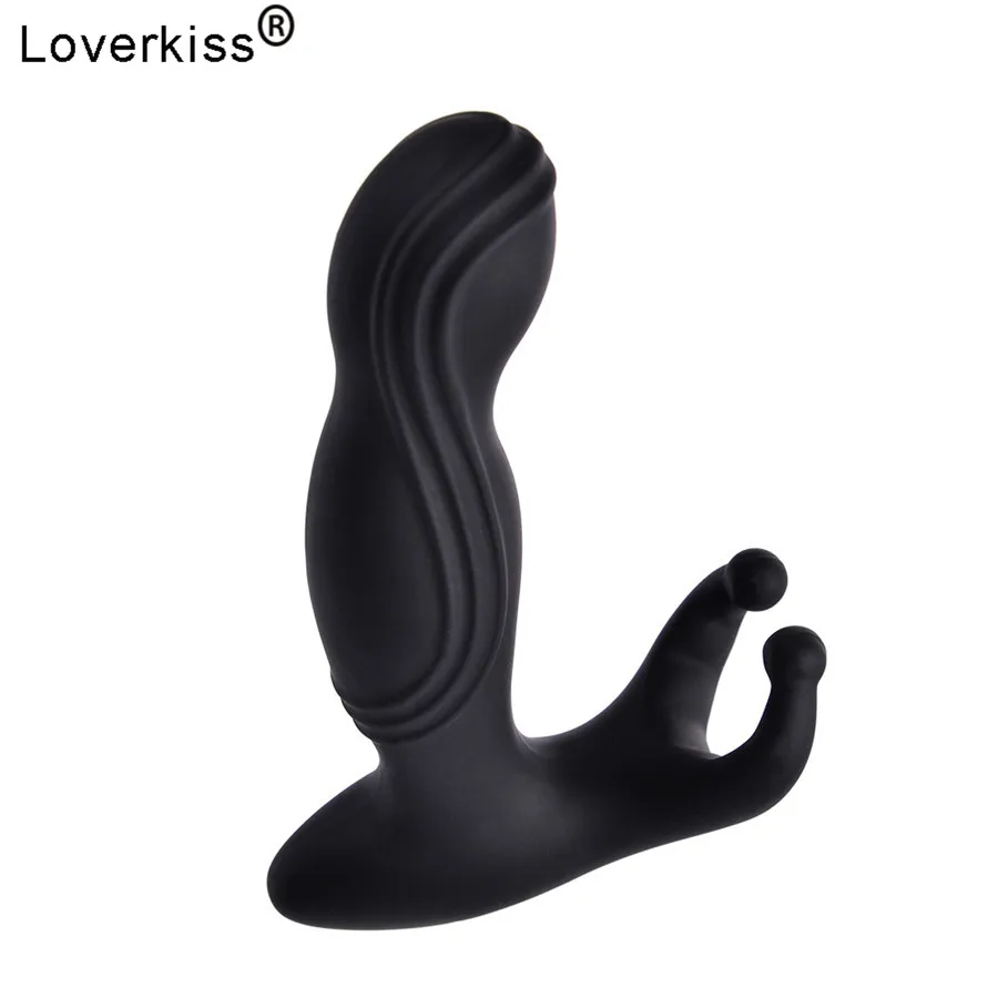 Силиконовая Анальная пробка Loverkiss с 10 вибрациями Анальный вибратор анус