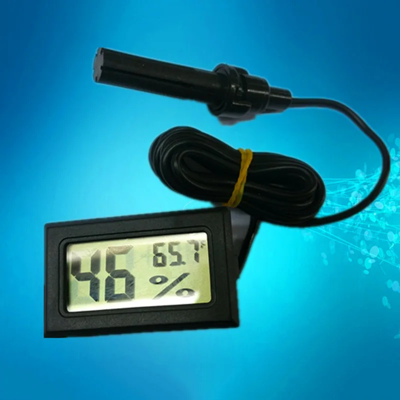 Mini LCD Digital Display Thermometer Hygrometer Temperature Humidity Meter Weather Station Indoor Kitchen Termometers-Drop
