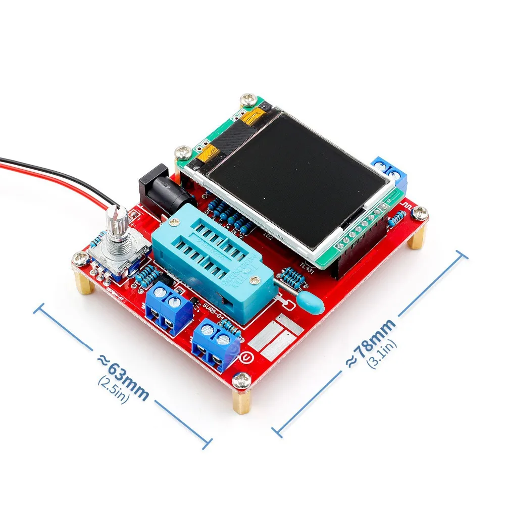 Многофункциональный транзисторный тестер с TFT LCD GM328 измеритель емкости диода LCR