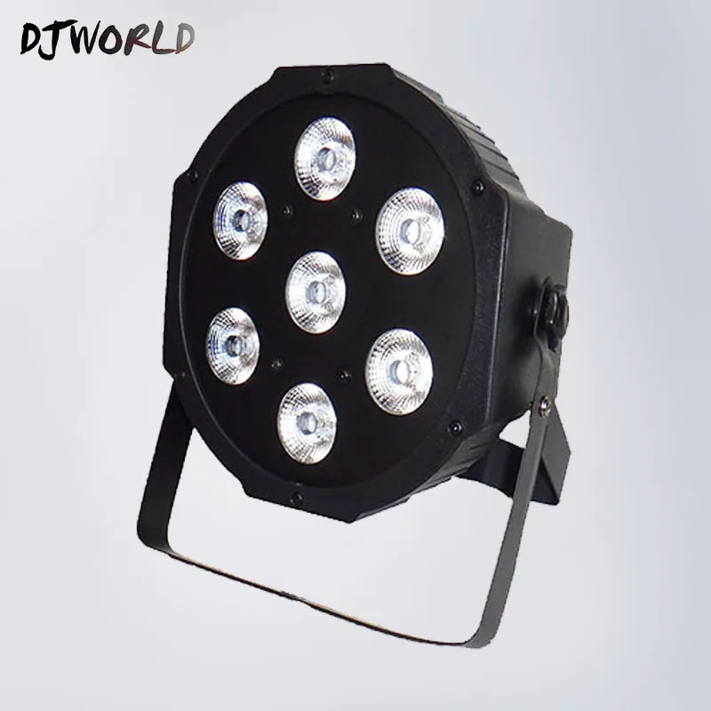Кейс с 6/8/10/12/16 шт. светодиодный самая яркая 7 Dmx Каналы плоский пар 7x9W RGB 3IN1 для