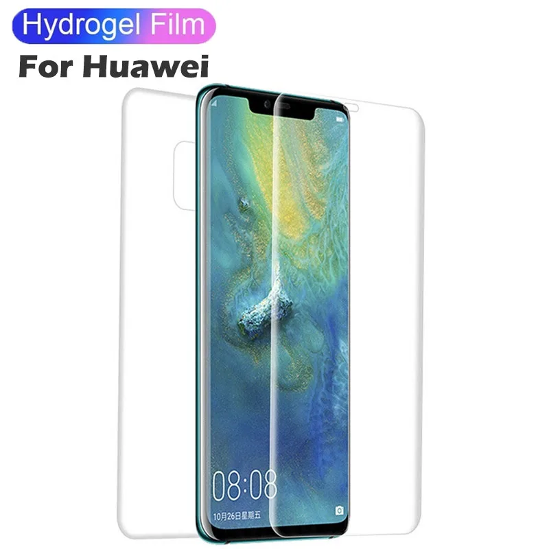 Защита экрана для Huawei Mate 20 P30 P20 lite Pro p smart 2019 защита мягкая пленка передний и задний