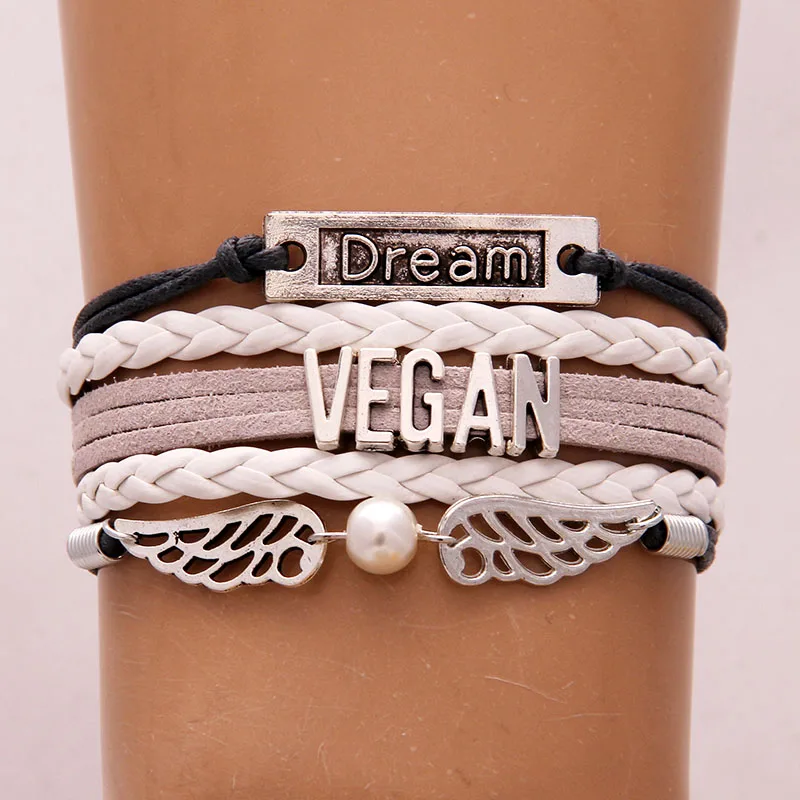 Браслет Infinity Love Dream для мужчин и женщин веганский браслет с подвесками в виде