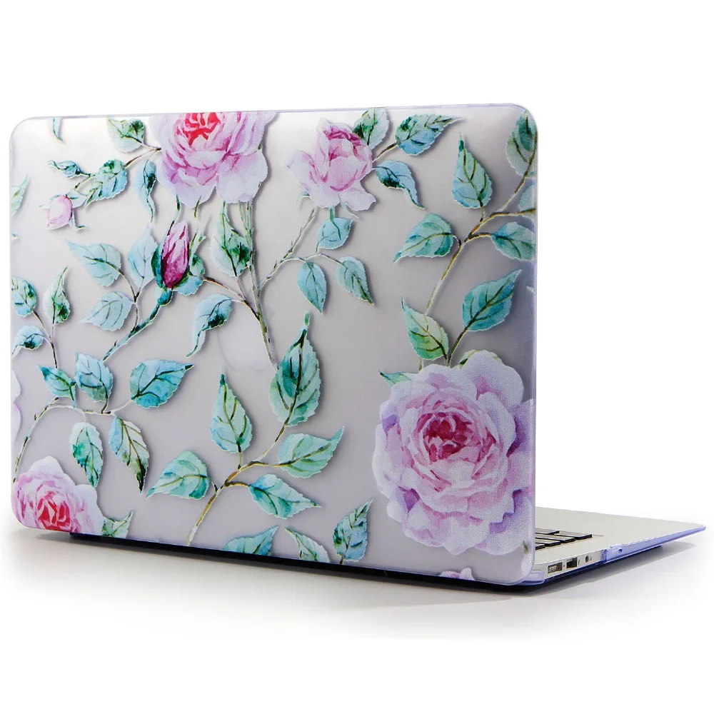 JUNWER новый цветочный чехол для ноутбука APPle MacBook Air Pro Retina 11 12 13 3 15 дюймов с сенсорной