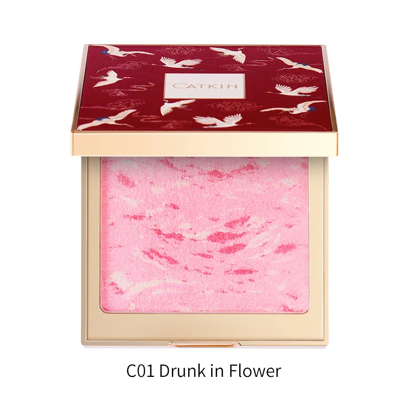 CATKIN Eternal Love 10 г Rosy Cranes Blush C01 Drunk In Flower стойкие натуральные румяна