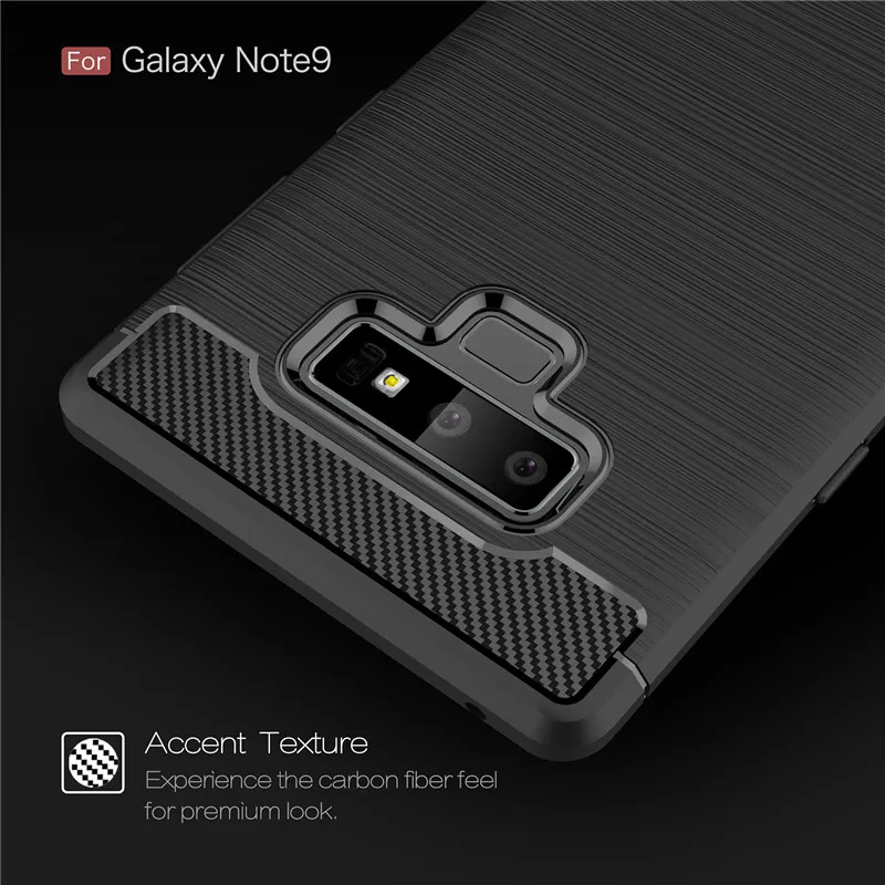 Binbo чехол для Samsung Galaxy Note 9 армированный углеродный жесткий силиконовый