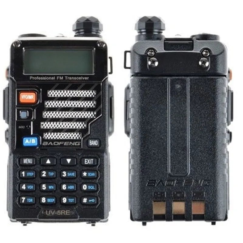 

2pcs NEW Radio Walkie Talkie BaoFeng UV-5RE 5W 128CH UHF VHF FM VOX Communicator Dual Band Two Way Radio