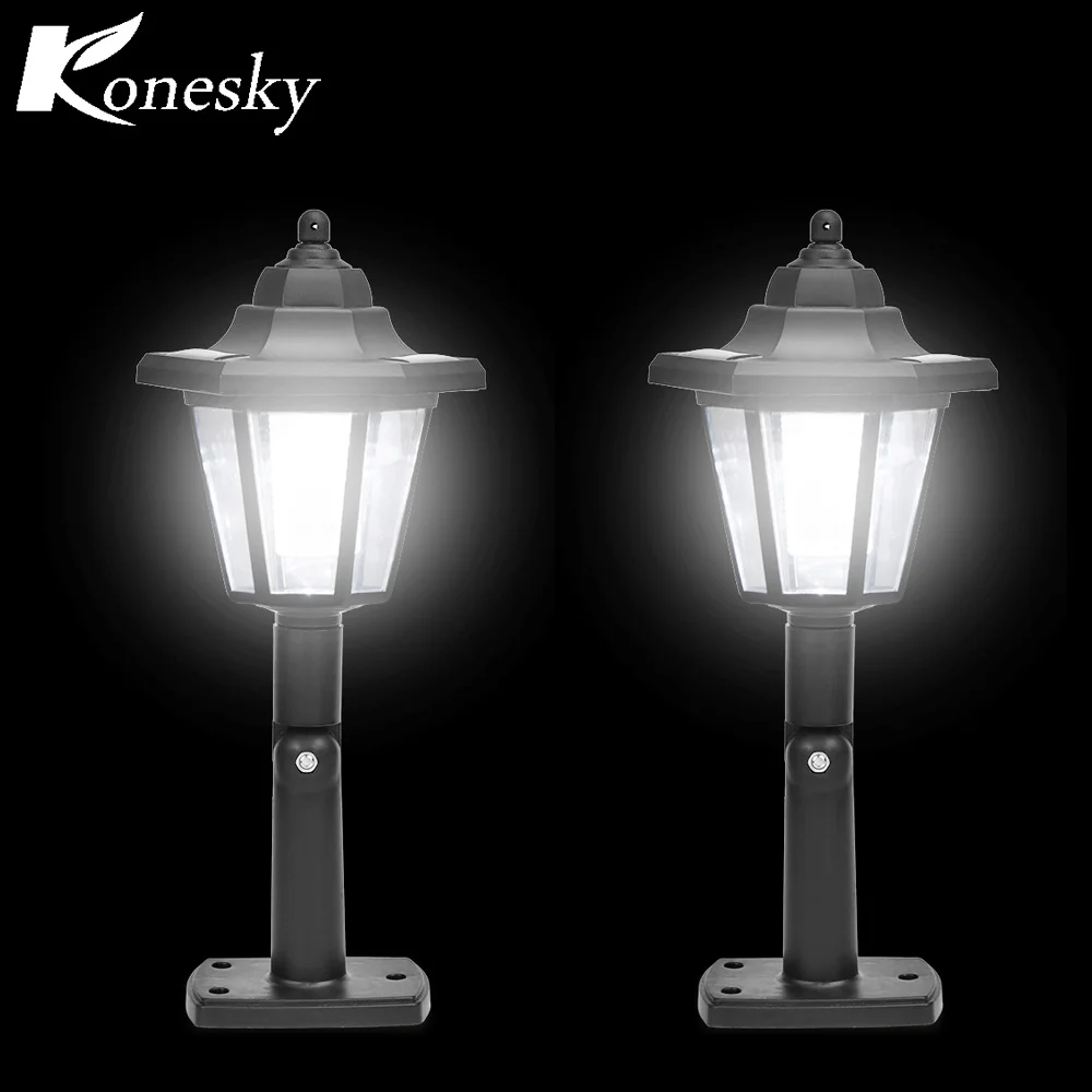 Konesky 2 шт. Водонепроницаемый Солнечный светодиодный настенный светильник
