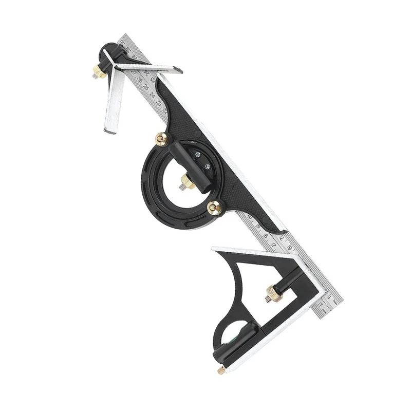 300mm Adjustable Combination Square Angle Ruler Professional Machinist Measuring Guage Multifunctional Tool | Инструменты