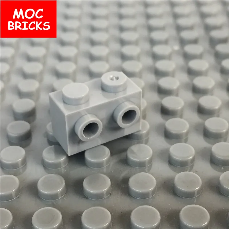MOC BRICKS модифицированные кирпичные шпильки светло-серые 1x2