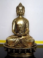 elaborate chinese tibetan buddhis amitabha brass buddha statue sculpture