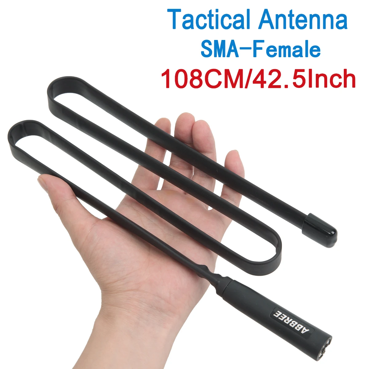Складная армейская CS тактическая SMA Female VHF UHF двухдиапазонная антенна ABBREE для