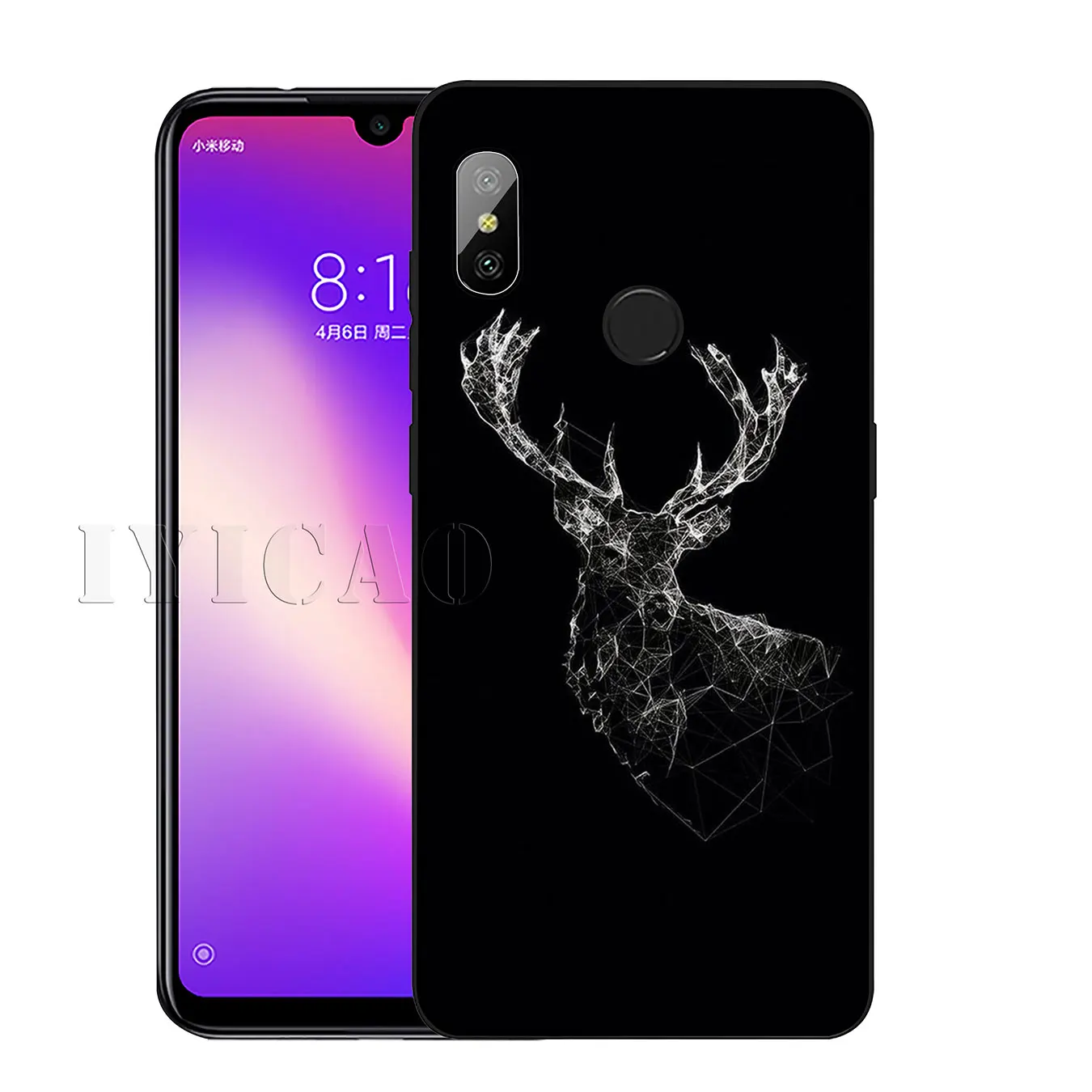 Мягкий силиконовый чехол IYICAO Space Moon Astronaut Milky Way для Xiaomi Redmi K30 K20 8A 7A 6A 5A S2 GO Note 8 8T 7 5 6