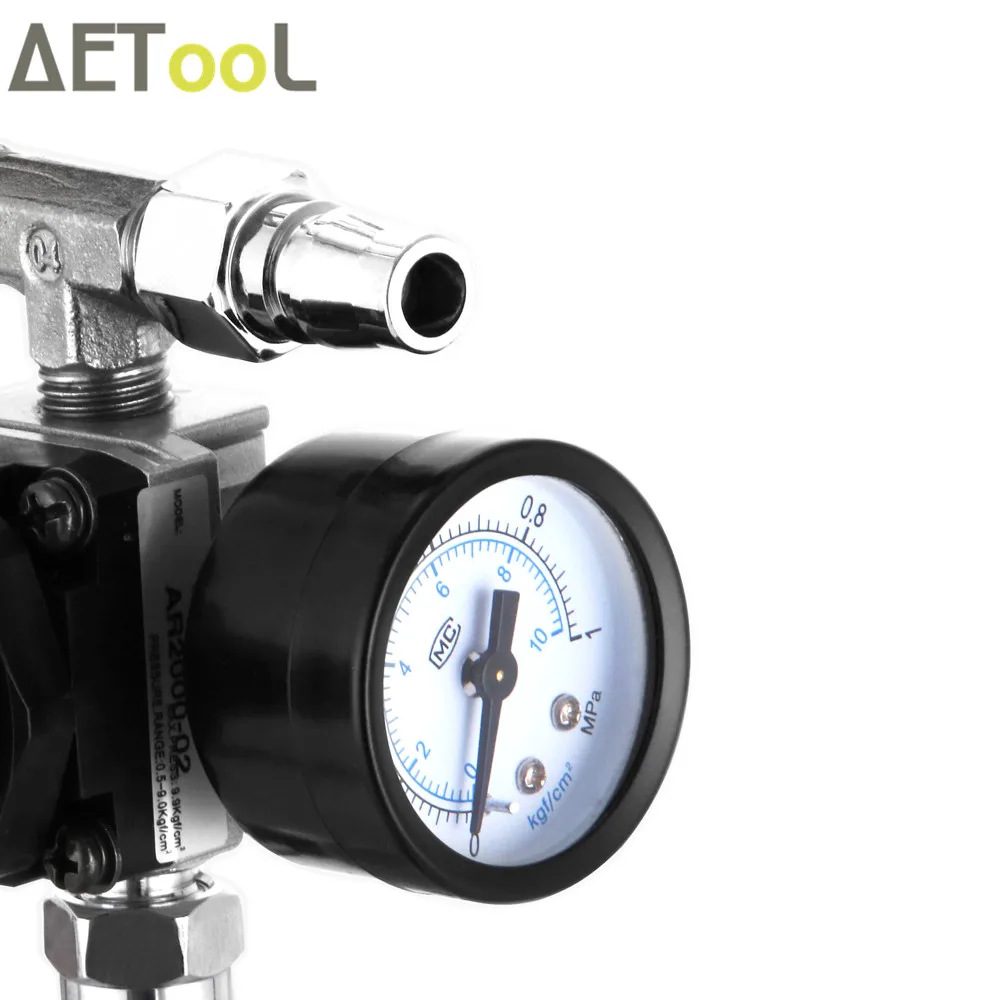 AETool 10Lt распылитель давления горшок бак шланг с манометром набор хромированный