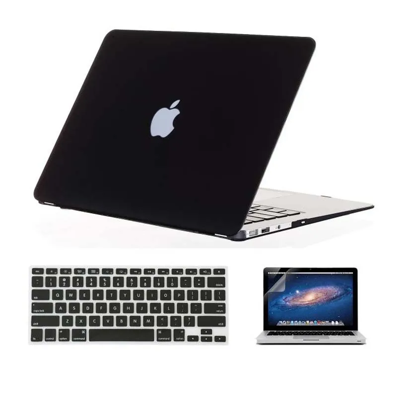 Новая мода PC жесткий матовый чехол для Apple macbook Air Pro Retina 11 12 13 15 сумка ноутбука Mac book