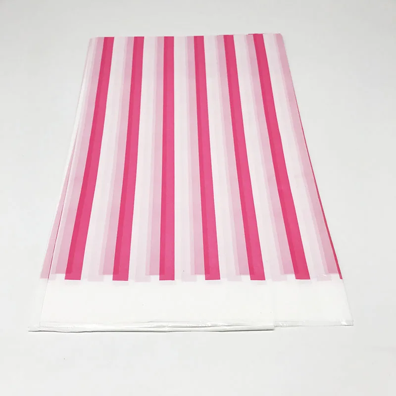 1 шт./лот одноразовая скатерть с розовыми полосками для детей товары дня рождения
