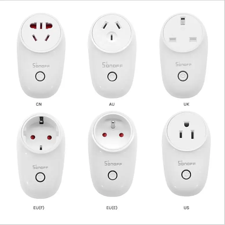 Интеллектуальный выключатель света SONOFF S26 Wi Fi розетка Беспроводной разъем eWeLink