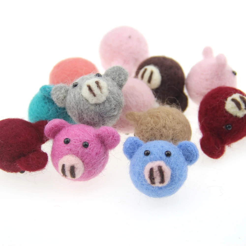 2 шт. детская фетровая свинка 30 мм|felt balls|wool felt ballsjewelry diy |