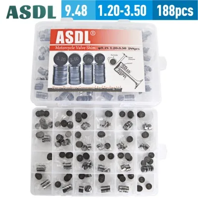 4 lot valve shim 47 шт. детали двигателя мотоцикла регулируемые 9,48 мм клапан прокладки комплект для Honda Arctic Cat Yamaha Kawasaki Polaris Suzuki# b - Цвет: 4 lot valve shim