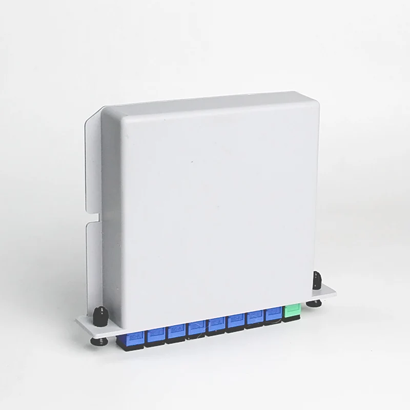 1X8 распределитель волоконно оптический блок FTTH ПЛК коробка с плоский волновой